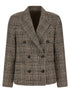 Brunello Cucinelli Double-breasted Blazer Beige