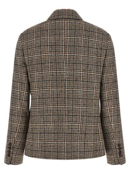 Brunello Cucinelli Double-breasted Blazer Beige