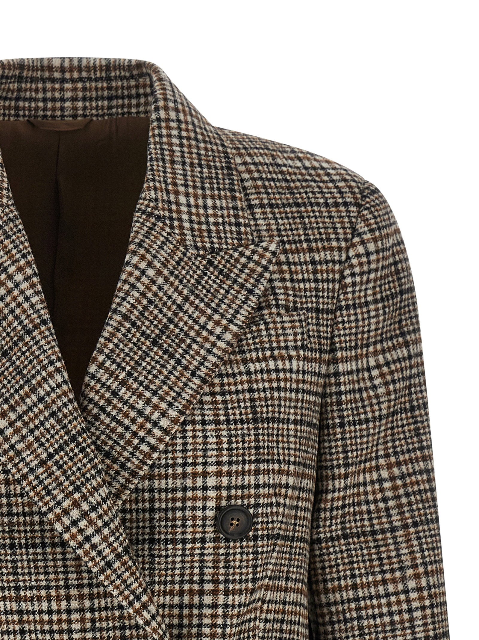 Brunello Cucinelli Double-breasted Blazer Beige