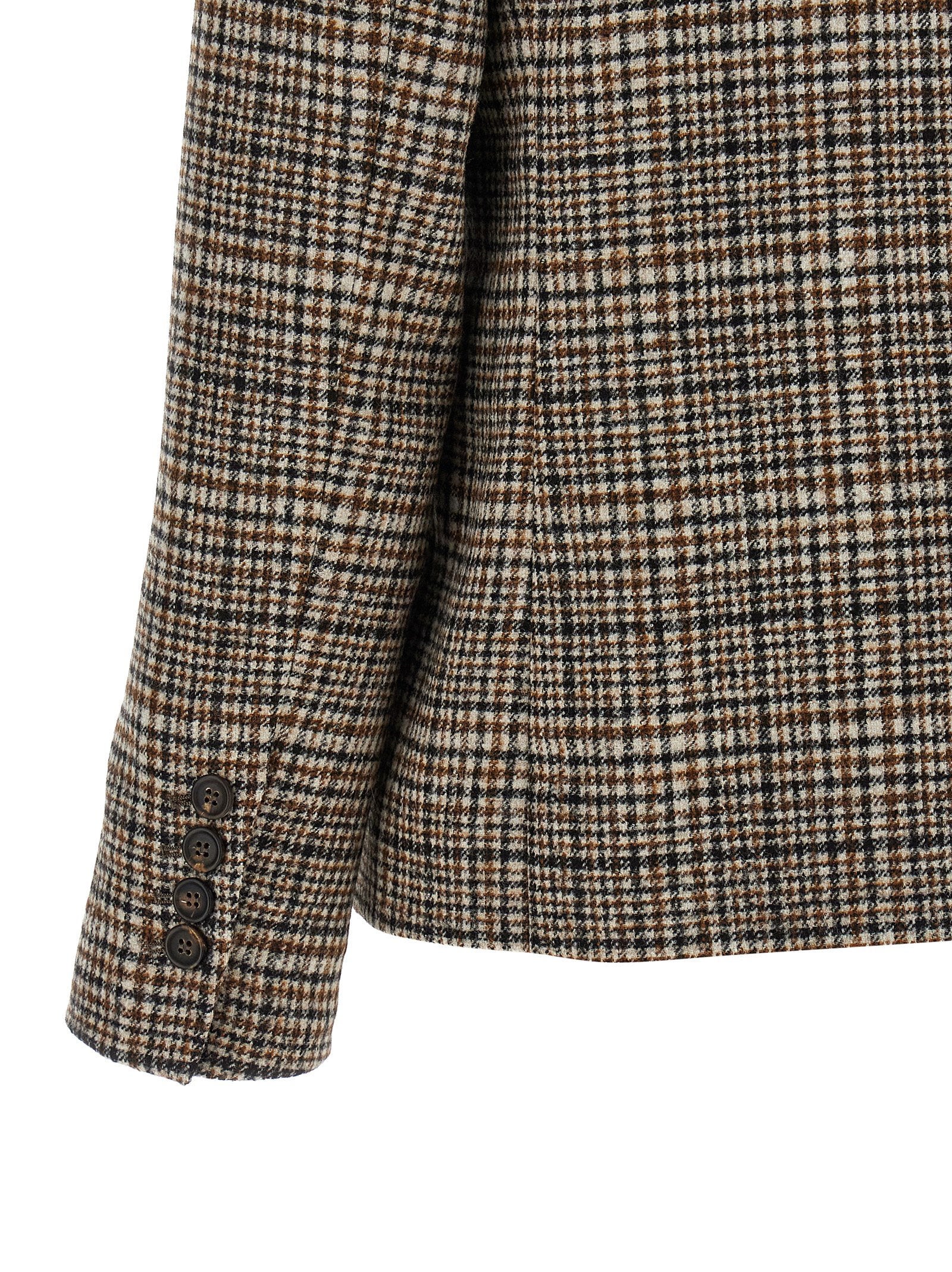 Brunello Cucinelli Double-breasted Blazer Beige