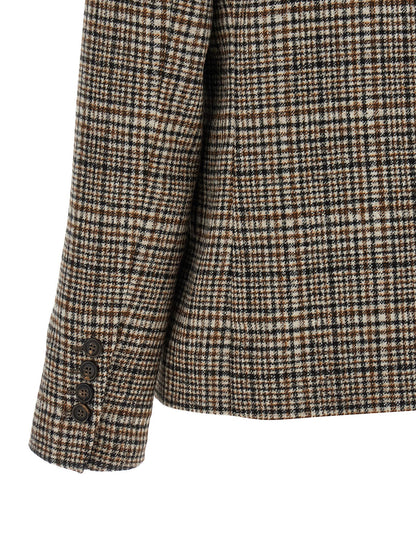 Brunello Cucinelli Double-breasted Blazer Beige
