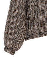 Brunello Cucinelli Sequin Check Bomber Jacket Brown