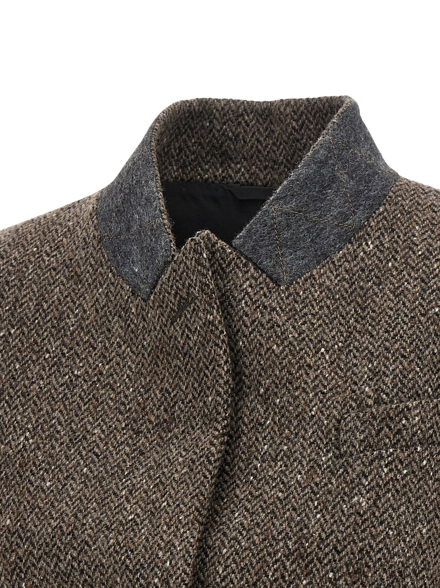Brunello Cucinelli Mélange Wool Vest Brown