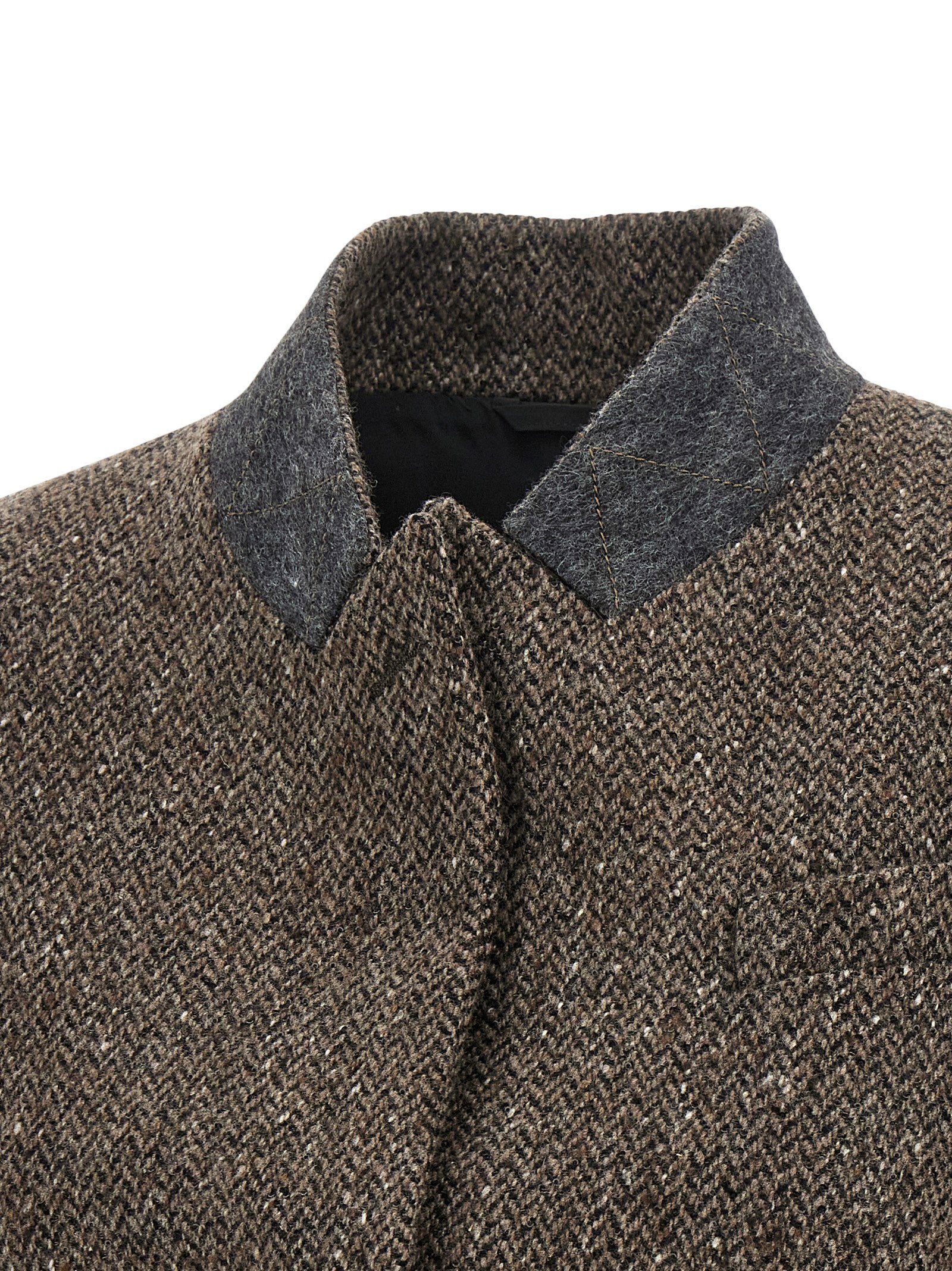 Brunello Cucinelli Mélange Wool Vest Brown