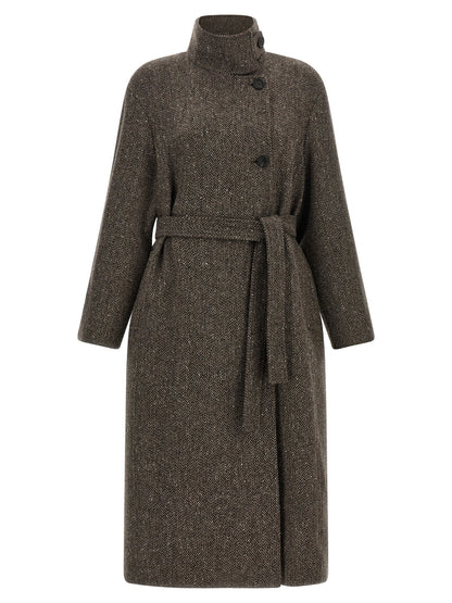Brunello Cucinelli Sparkling Coat Brown