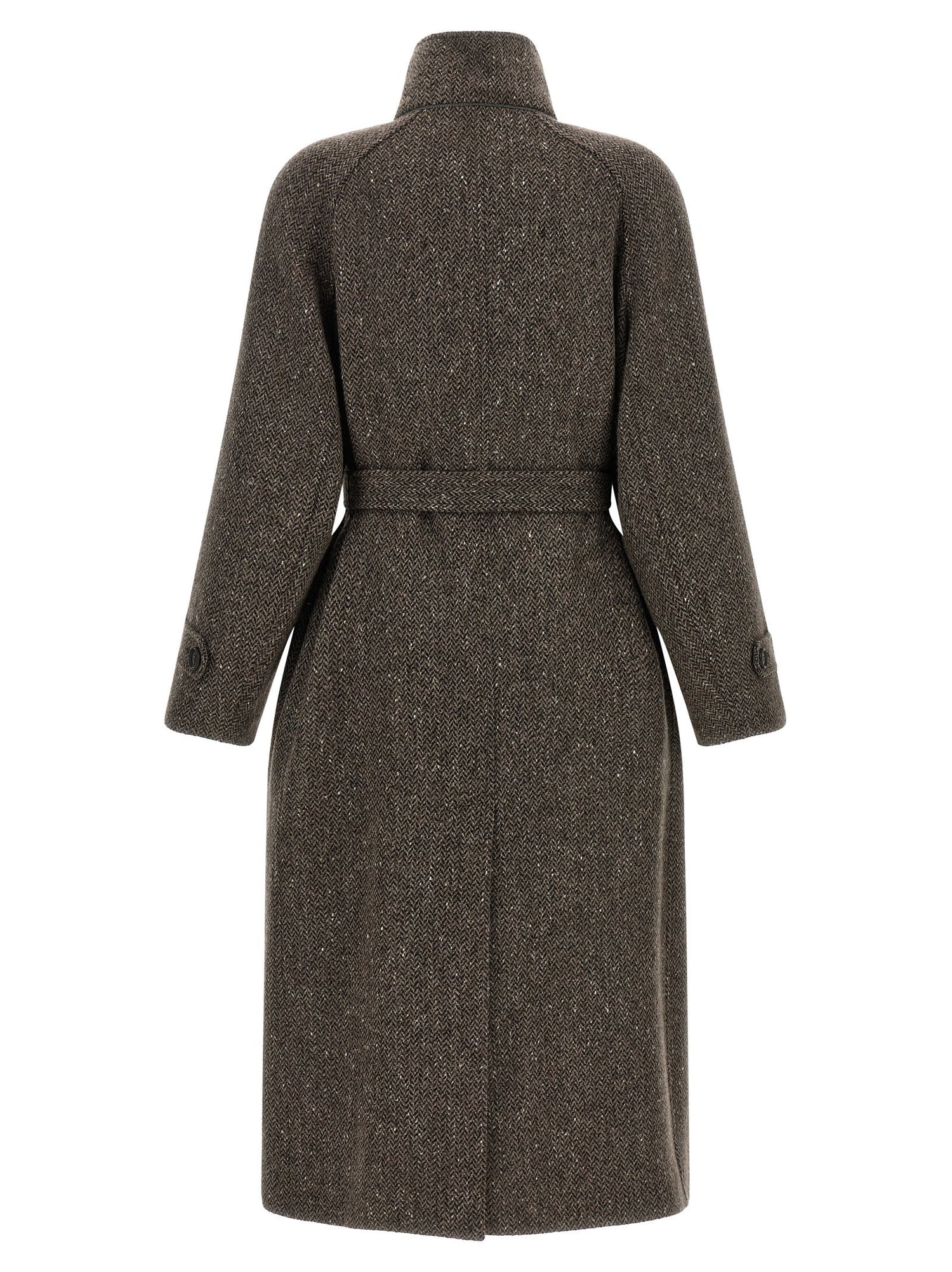 Brunello Cucinelli Sparkling Coat Brown
