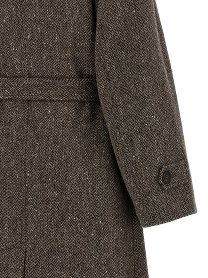 Brunello Cucinelli Sparkling Coat Brown