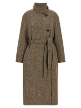 Brunello Cucinelli Sparkling Virgin Wool Coat Brown