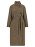 Brunello Cucinelli Sparkling Virgin Wool Coat Brown