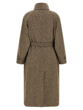 Brunello Cucinelli Sparkling Virgin Wool Coat Brown