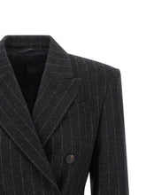 Brunello Cucinelli Pinstripe Blazer Gray