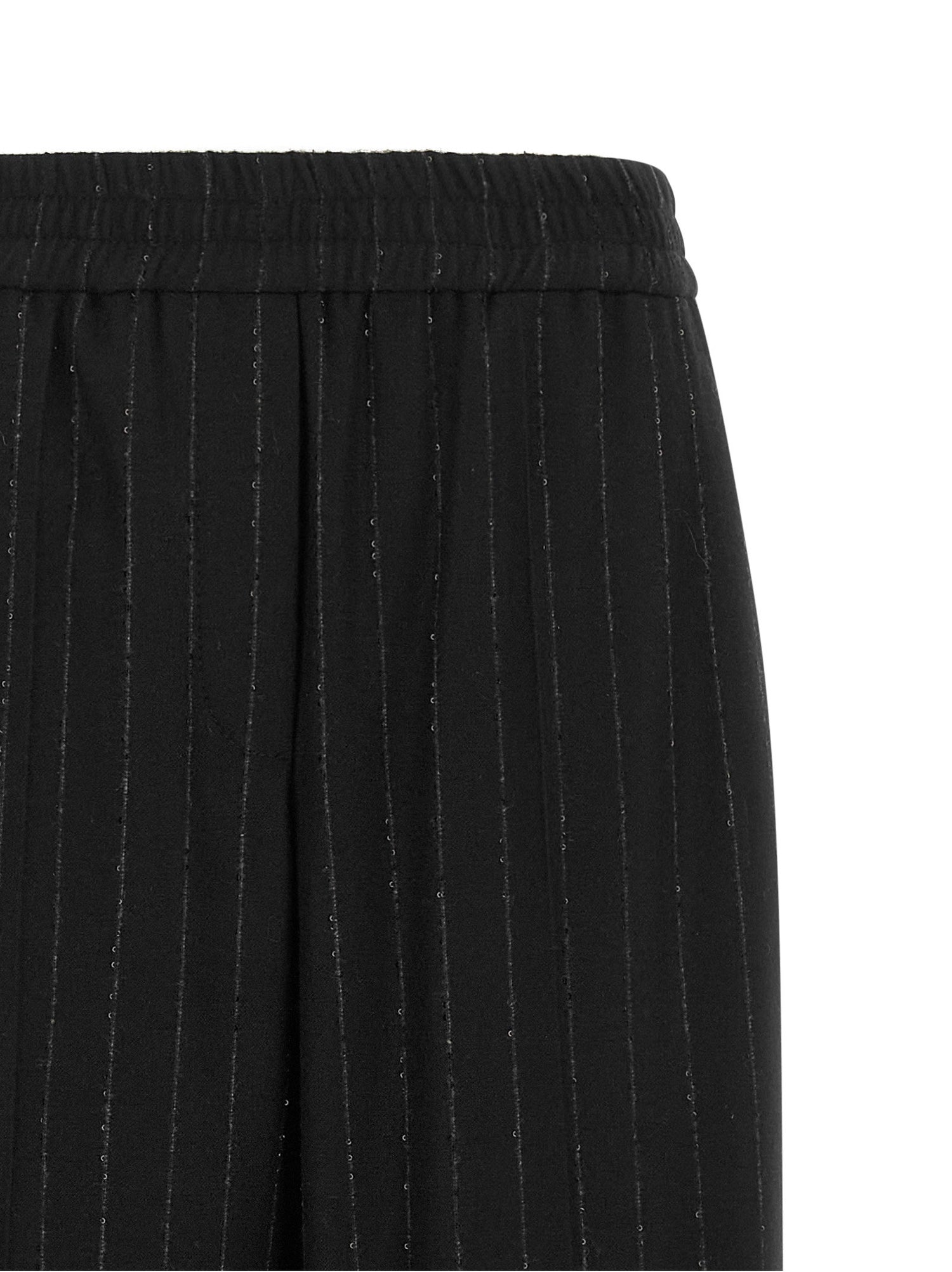 Brunello Cucinelli Micro Sequin Pinstripe Pants Blue