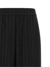 Brunello Cucinelli Micro Sequin Pinstripe Pants Blue