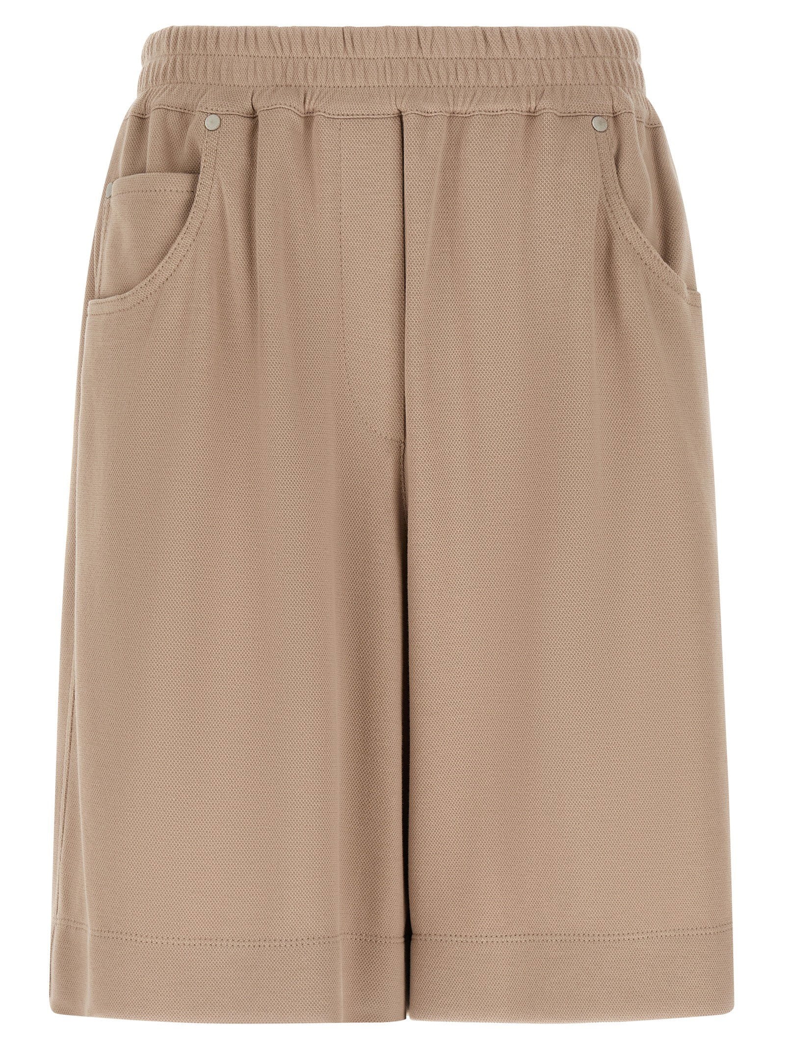 Brunello Cucinelli Cotton Shorts Brown