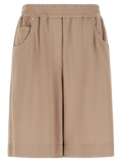 Brunello Cucinelli Cotton Shorts Brown