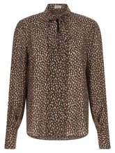 Brunello Cucinelli Lavallière Collar Shirt Brown