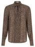 Brunello Cucinelli Lavallière Collar Shirt Brown