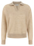 Brunello Cucinelli Waffle Processing Polo Shirt Gold
