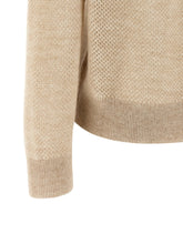 Brunello Cucinelli Waffle Processing Polo Shirt Gold