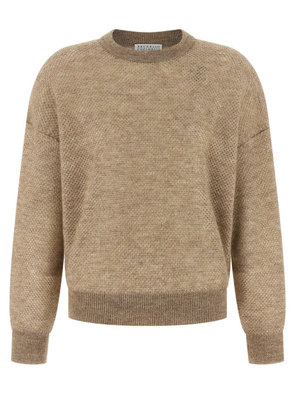 Brunello Cucinelli Waffle Knit Beige