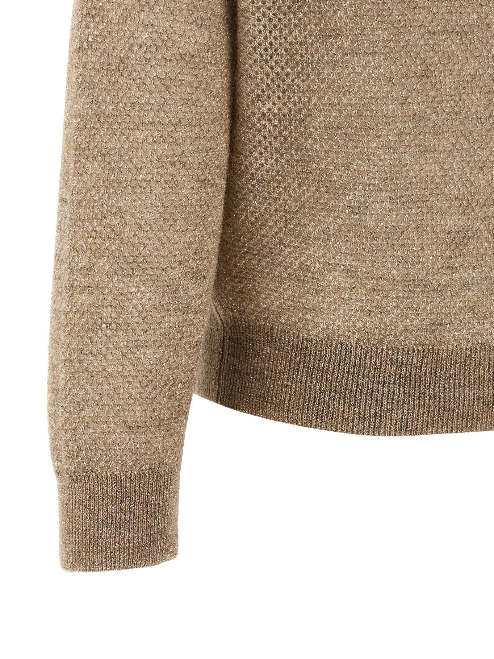 Brunello Cucinelli Waffle Knit Beige