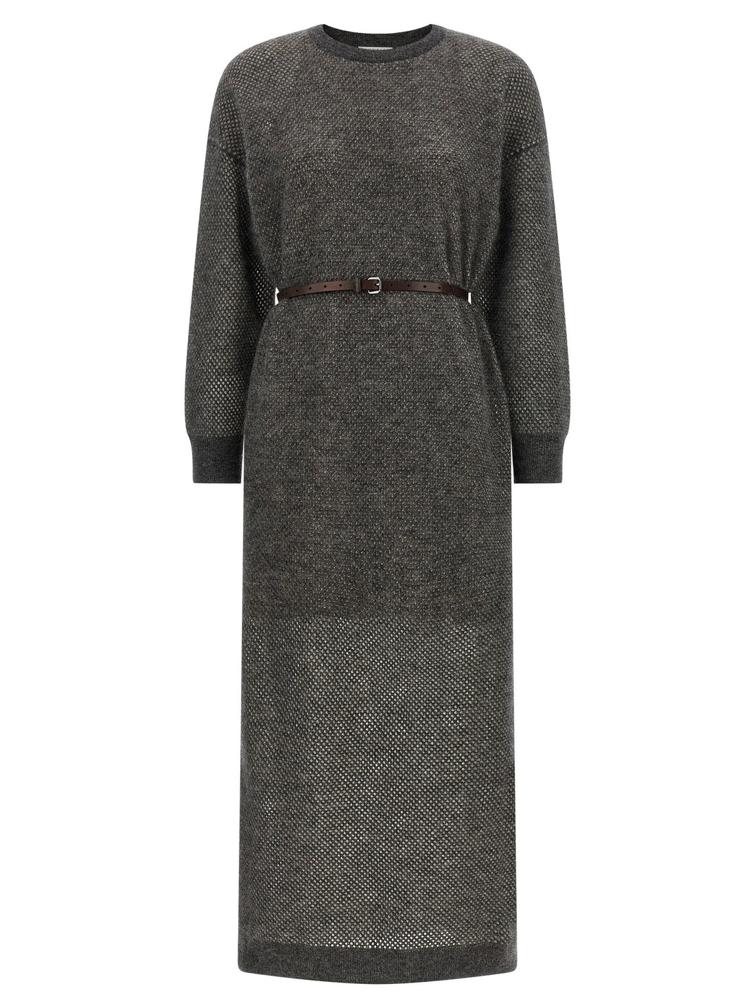 Brunello Cucinelli Sparkling Dress Gray