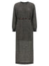 Brunello Cucinelli Sparkling Dress Gray