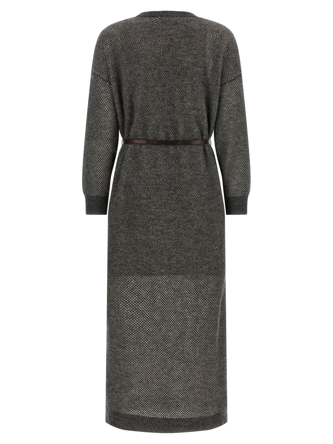 Brunello Cucinelli Sparkling Dress Gray