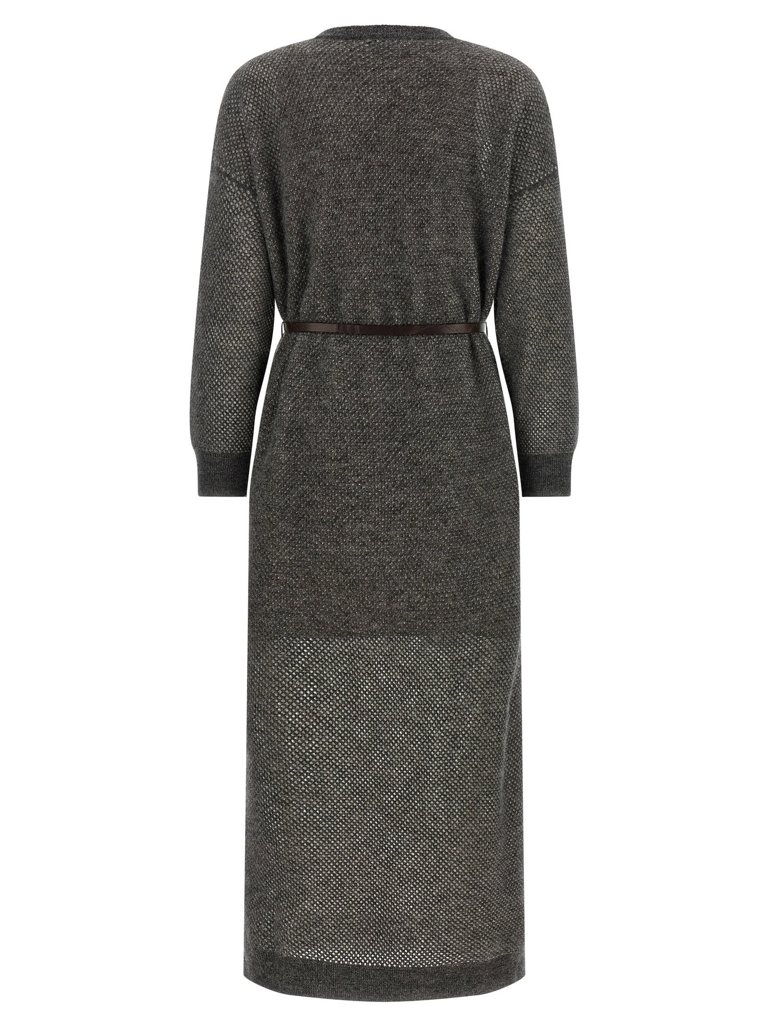 Brunello Cucinelli Sparkling Dress Gray