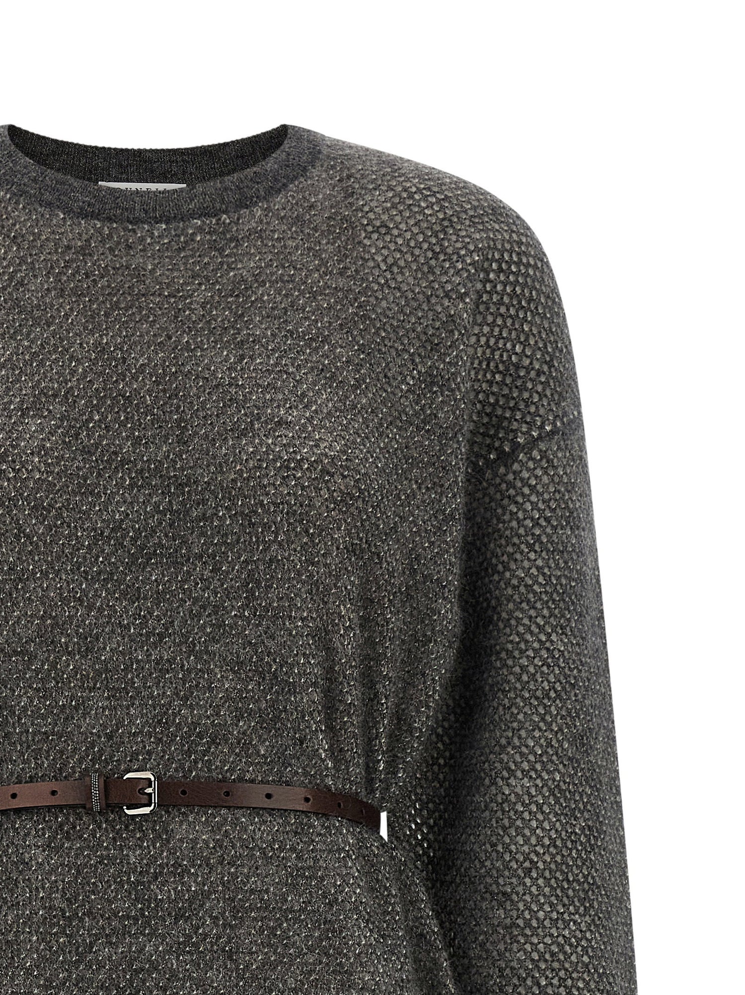 Brunello Cucinelli Sparkling Dress Gray