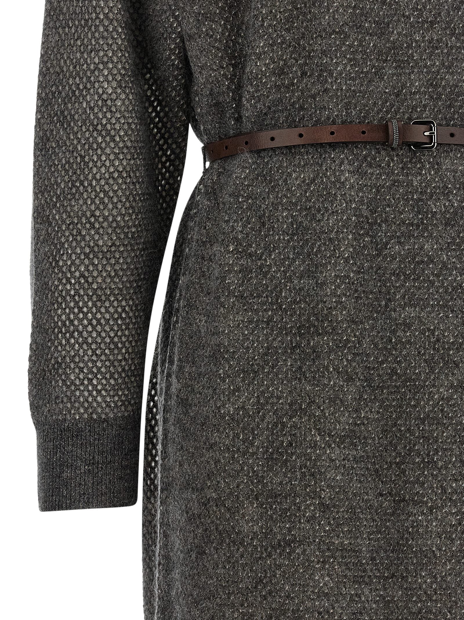 Brunello Cucinelli Sparkling Dress Gray