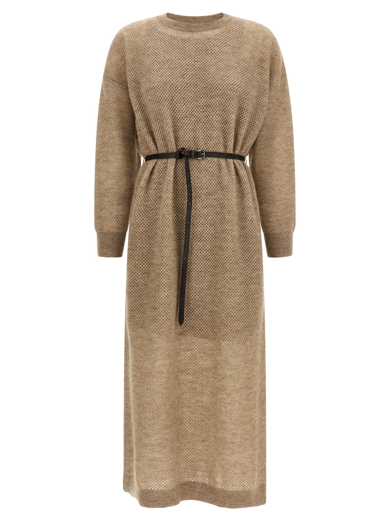 Brunello Cucinelli Sparkling Dress Beige
