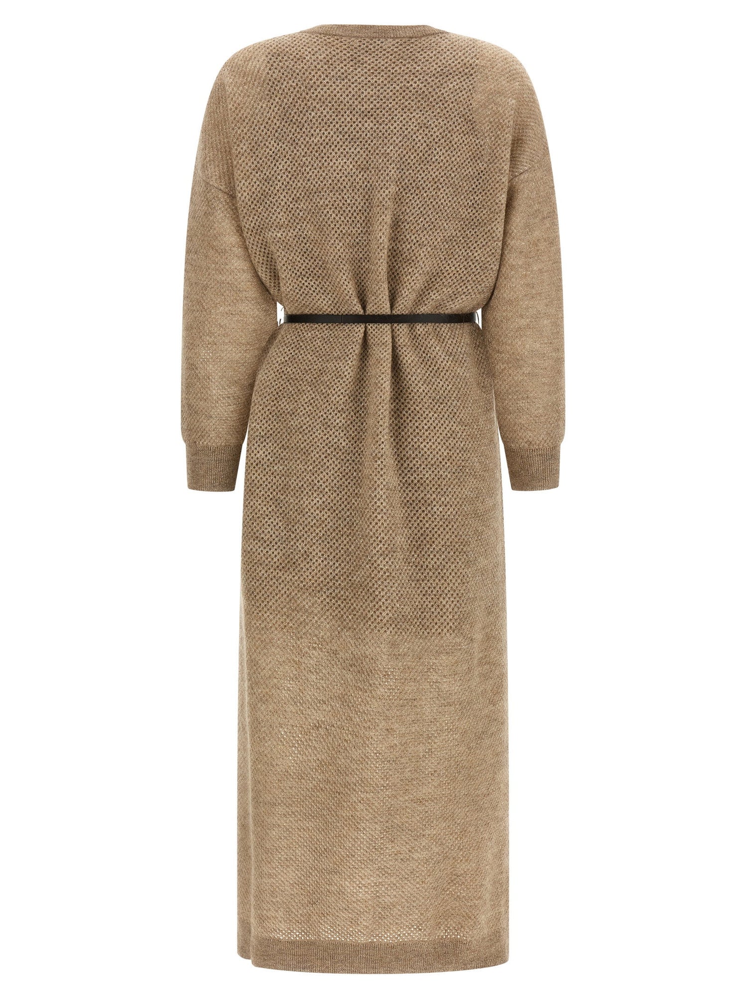 Brunello Cucinelli Sparkling Dress Beige