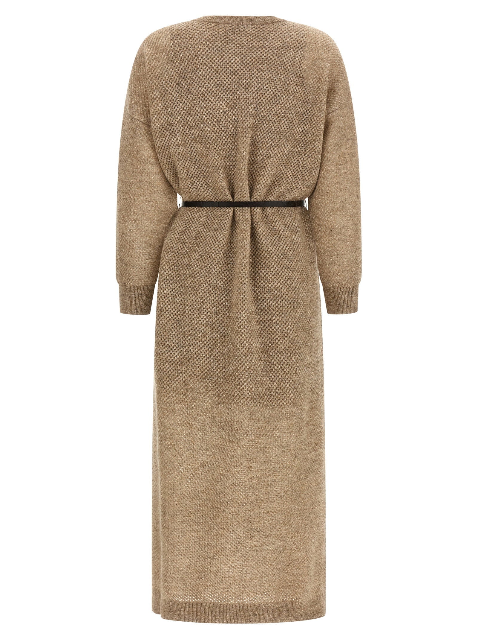 Brunello Cucinelli Sparkling Dress Beige