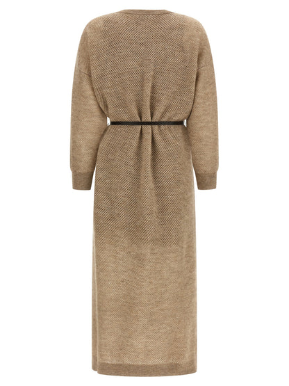 Brunello Cucinelli Sparkling Dress Beige