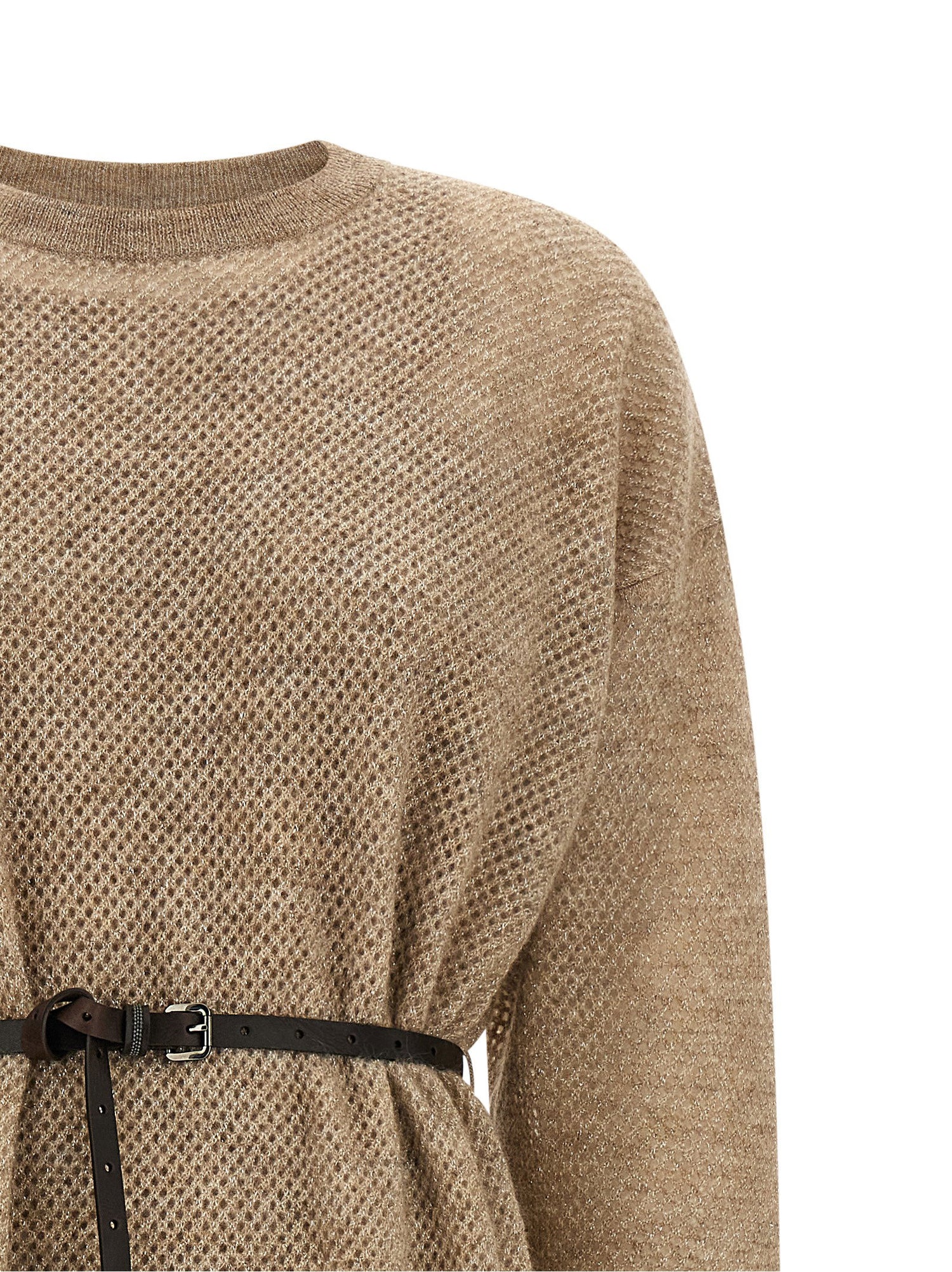 Brunello Cucinelli Sparkling Dress Beige