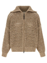 Brunello Cucinelli Dazzling Cardigan Beige