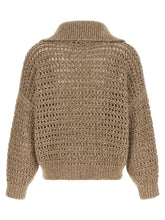 Brunello Cucinelli Dazzling Cardigan Beige