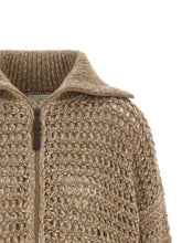 Brunello Cucinelli Dazzling Cardigan Beige
