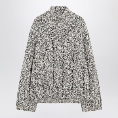 Brunello Cucinelli Dazzling Chiné Cashmere-Blend Sweater in Multicolor