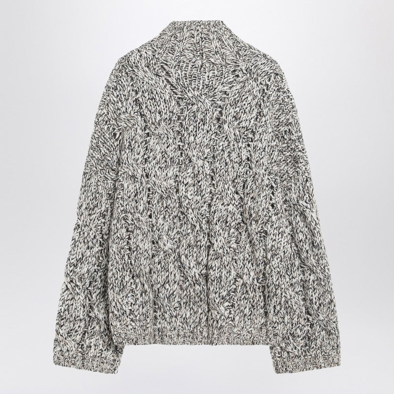 Brunello Cucinelli Dazzling Chiné Cashmere-Blend Sweater in Multicolor