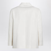 Brunello Cucinelli Ivory Fluid Twill Jacket White