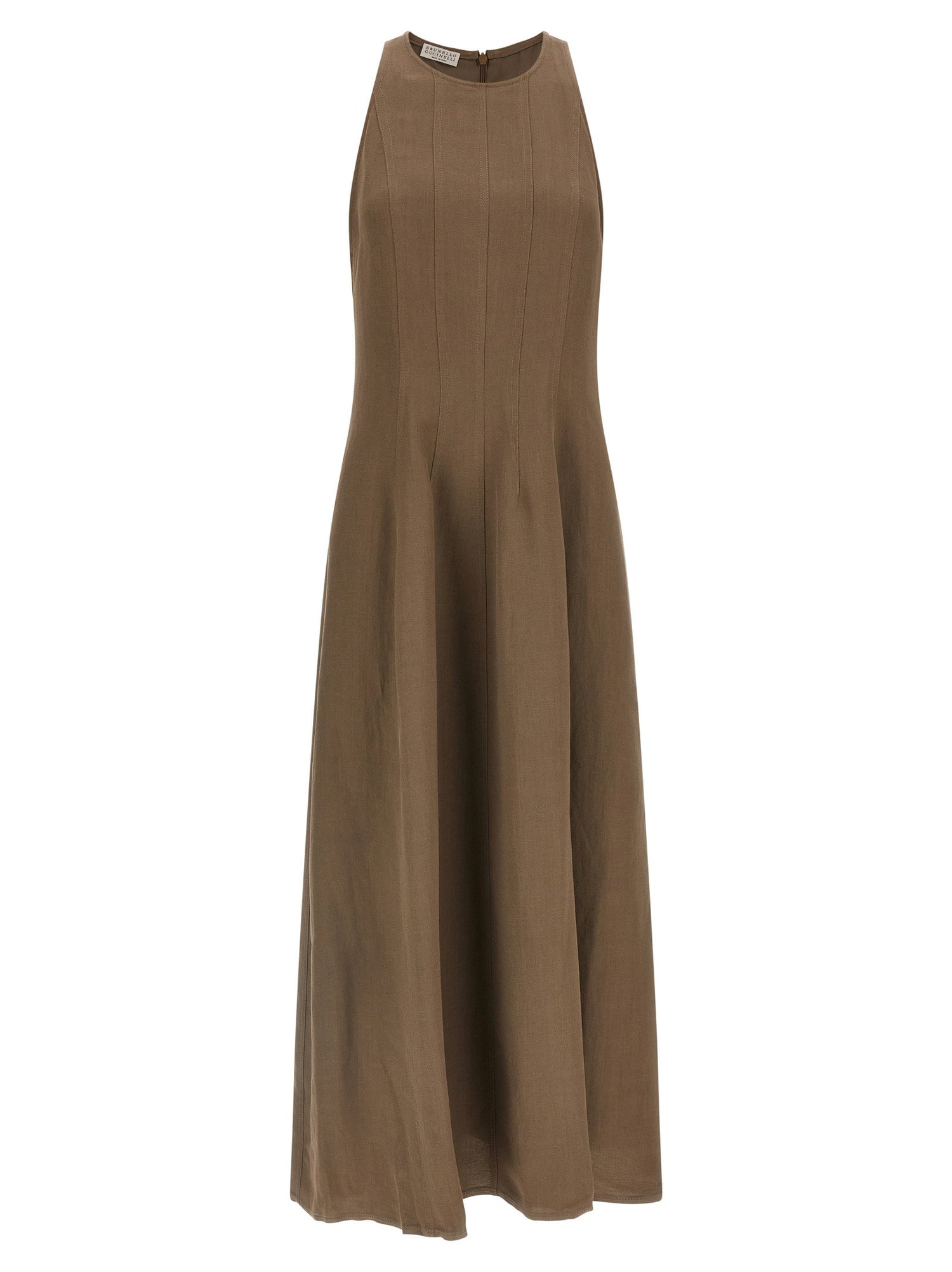 Brunello Cucinelli A-line Dress Brown