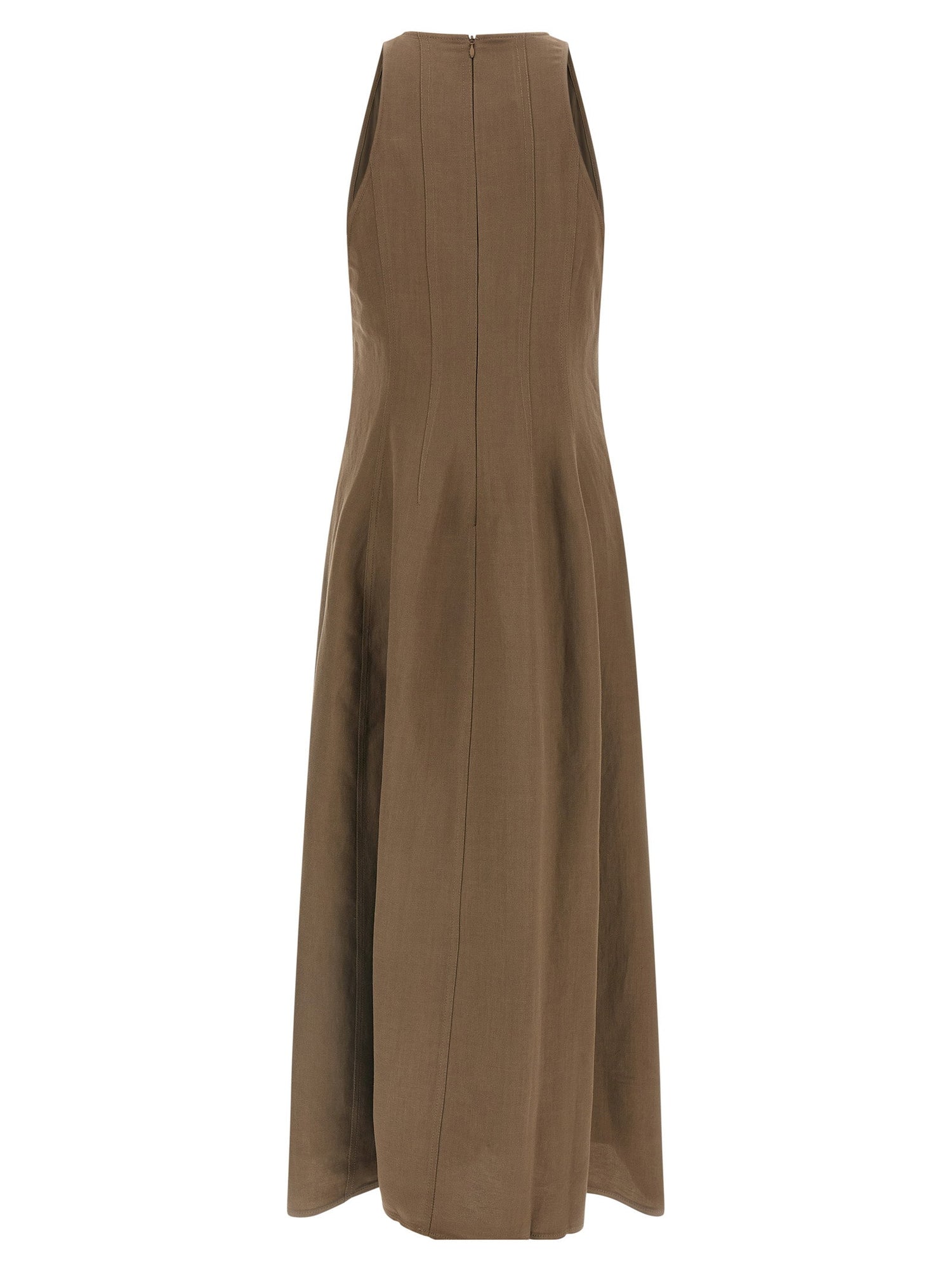 Brunello Cucinelli A-line Dress Brown