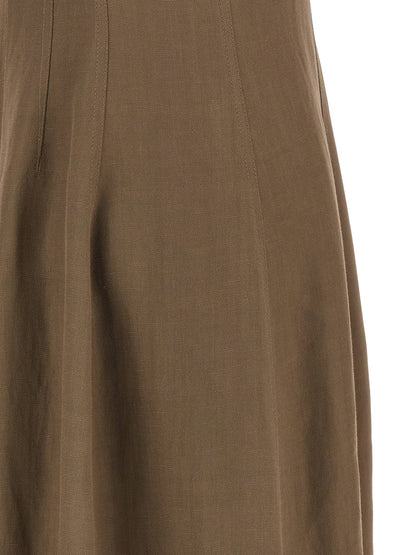 Brunello Cucinelli A-line Dress Brown
