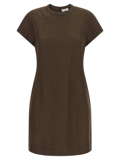 Brunello Cucinelli T-shirt Dress Brown