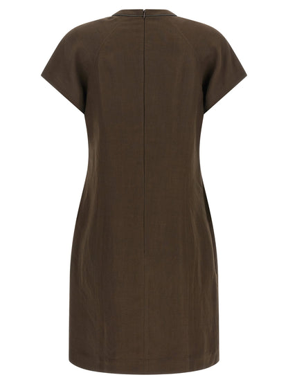 Brunello Cucinelli T-shirt Dress Brown