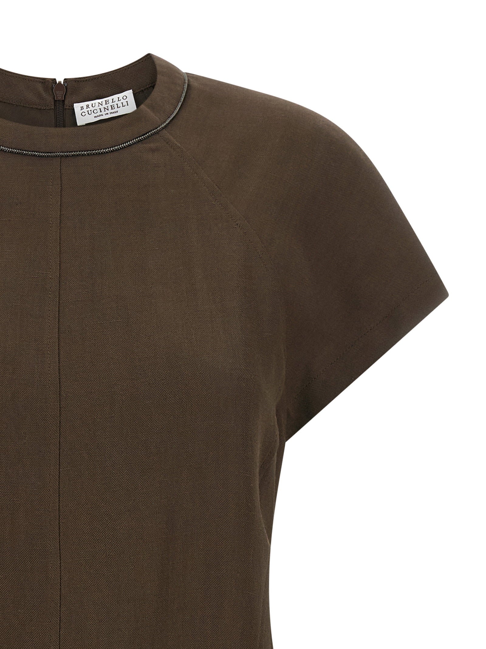 Brunello Cucinelli T-shirt Dress Brown
