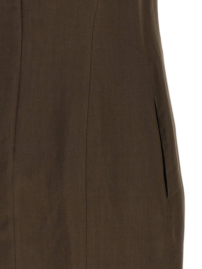 Brunello Cucinelli T-shirt Dress Brown