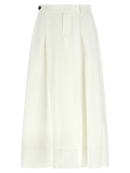Brunello Cucinelli Sartorial Skirt White